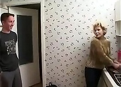 Russian impoverish fucks his m.-in-law. She is repose more fire-water - 25sex.ml